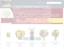 Tablet Screenshot of kistnersflowers.com